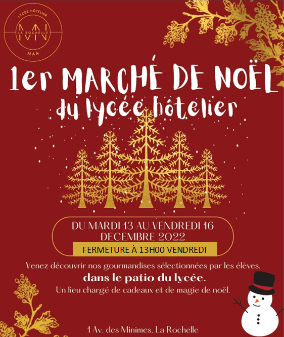 Marché de Noël - Lycée Hôtelier La Rochelle
